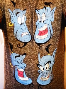 Just a few of Robin Williams' Genie expressions. No shirt could contain them all.